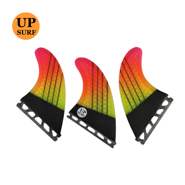 Surf aileron Tri Ensemble carbone ailerons de planche de surf en fibre de verre propulseurs Ailettes Future Base
