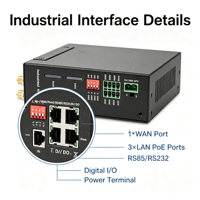 Router Edge Gateway 4G LTE con Doble SIM, GPS, Modbus, MQTT, VPN, Puerto Ethernet, Puerto Serial, Transmisión de Datos de Alta Velocidad, Solución para Fábricas Inteligentes