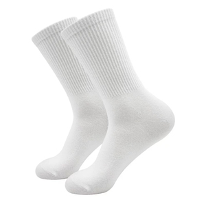 Calzini Casual Unisex a Tubo Medio in Cotone Pettinato, Colore Tinta Unita, con Filo di Gomma Intrecciato, Assorbenti del Sudore - Product Image 3