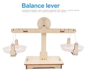 Balance à levier en bois à faire soi-même, balance de pesage, jouet éducatif d'équilibre pour l'enseignement des sciences et des mathématiques pour <span class=keywords><strong>les</strong></span> élèves et <span class=keywords><strong>les</strong></span> enfants - Product Image 3