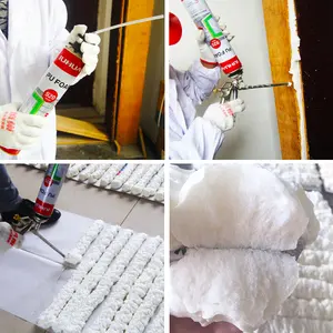 750 500ml Polyurethane Spray Foams Pu Raw Material Black China Pu Foam