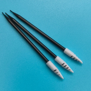 Cleanroom ecouvillon Mousse éponge spirale pointe sans poussière chambre écouvillon, poignée noire - Product Image 4