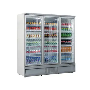 Frigorífico frio de superfície, geladeira, multi-decalques, exibição de bebidas, refrigerador