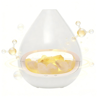 Nouveau design, diffuseur d'air humidificateur portable USB à ultrasons à brume froide, grande lampe en sel de l'Himalaya, garantie 1 an pour la maison