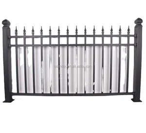 Aluminium Fenceing Systeem Gate Prijs Decoratieve Panel Horizontale Zwarte Aluminium Slat Panelen Decoratieve Metalen Scherm Fencing Fence