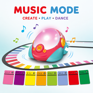 Giocattoli Robotici 3-in-1 con Riconoscimento Schede, Programmazione Labirinto, <span class=keywords><strong>Giochi</strong></span> Musicali, Educativi STEM, Tracciamento Linea Nera <span class=keywords><strong>per</strong></span> Bambini - Product Image 5