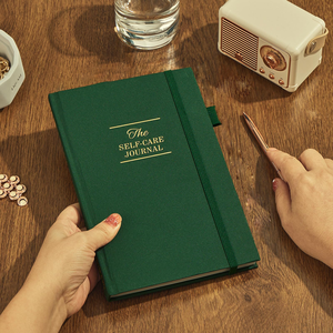 Biểu hiện kế hoạch tự chăm sóc Nhật Ký Linen bìa cứng Tạp Chí Vải điều hành kế hoạch cao cấp máy tính xách tay với biểu tượng tùy chỉnh - Product Image 2