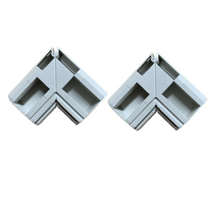 Connecteurs d'angle en plastique Huayi Parts HY5 gris pour meubles, armoires et placards - Product Image 1
