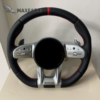 Volant en cuir personnalisé style AMG pour Mercedes-Benz Classe A/B/C/G, modèles GLA GLC GLE AMG