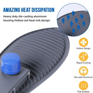 120V 277V quang điện cảm biến bãi đậu xe đèn 50W 100W 150W 200W rắn hổ mang dẫn ánh sáng đường phố - Product Image 2