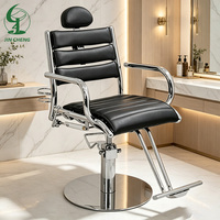 Chaise de coiffure professionnelle Jincheng, chaise de barbier à levage hydraulique pour la beauté, le massage et la coiffure