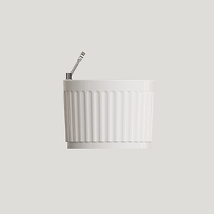 Bañera de <span class=keywords><strong>Hidromasaje</strong></span> Ovalada de Acrílico Independiente con Diseño de Encaje a Rayas, Bañera de Masaje con Burbujas para Baño - Product Image 5