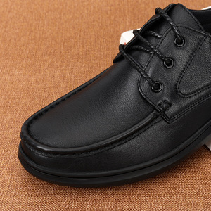 Zapatos de ocio con cordones de cuero genuino cómodos para hombre 2026, ligeros, suaves, transpirables, con masaje, a la moda, diseño de primavera. - Product Image 4