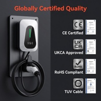 Cargador de Pared para Vehículos Eléctricos de 7 kW, Instalación Sencilla, Marca Blanca, Seguro, Estación de Carga para Coches Eléctricos, para el Hogar