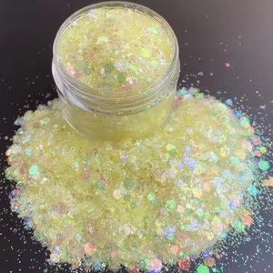 Poudre de paillettes irisées irrésistibles multicolores en vrac de 1 kg, nouvelle collection 2025, pigment de revêtement en polyester, pigments en vrac - Product Image 3