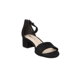 Sandales à talons pour femmes Tamaris, noires, talon de 4 cm, taille 40, avec bride à la cheville - Product Image 4