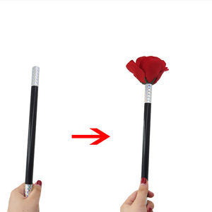 Valentines Gift Appearing Flower Magic Trick Stick to Rose Easy to Do Magic Tricks Magic <strong>Wand</strong> to Flower - Product Image 1