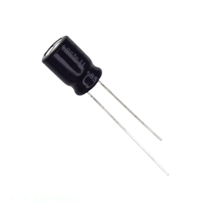Authorized Distributor ECE-A1EN101U CAP ALUM 100UF 20% 25V RADIAL TH 100 uF Through Hole <b>Capacitor</b> - Product Image 1