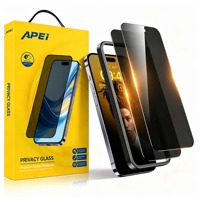 Protection d'écran en verre trempé 9H anti-rayures et étanche, lot de 2, pour iPhone 15, 17, 18 Pro Max – Meilleures ventes