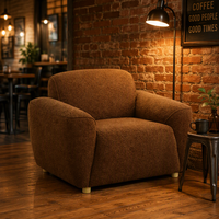 Fauteuil de détente en tissu de luxe moderne pour salon, maison, appartement