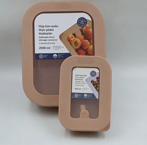 Contenedor de Almacenamiento de Alimentos de Gran Capacidad de 2000 ml, Caja Organizadora de Cocina de Plástico Libre de BPA para Mantener Frescos Frutas y Verduras - Product Image 1
