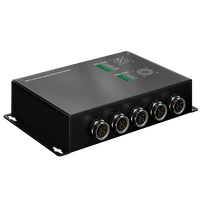M12 1000Mbps Gigabit 5-Port POE Industrial Switch IP40 Wide Temp Wall Mount Unmanaged Ethernet DC12~52V Full-Duplex On-board