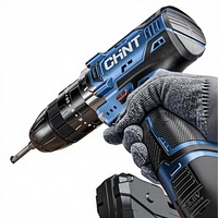 Perceuse électrique sans fil Chint, batterie lithium rechargeable, perceuse à percussion domestique, transmission progressive réversible, garantie 3 ans