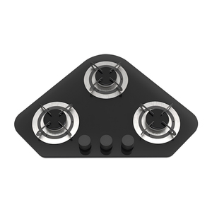 Estufa de Gas Triangular JDA de Triple Quemador para RV, Vidrio Templado de 8mm, <span class=keywords><strong>61</strong></span>*46cm, Cocina Integrada para RV, Caravana, Casa Móvil - Product Image 1