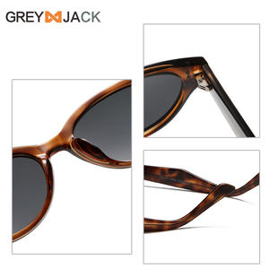 Lunettes de soleil Greyjack Cat Eye pour femmes, monture TR90 imprimée léopard, protection UV400, type 3, lentille TAC - Product Image 3