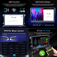 Écran radio universel Android Auto Carplay Wifi BT IPS 9 pouces pour Volkswagen VW Passat B6 B7 CC Tiguan Touran GOLF POLO Skoda Seat