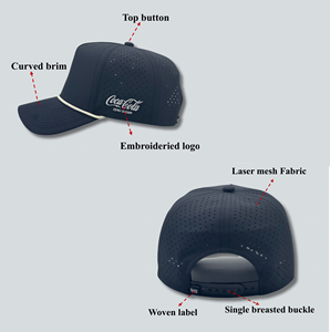 Gorras de béisbol deportivas cómodas bordadas con hebilla de un solo pecho personalizadas de buena calidad - Product Image 2