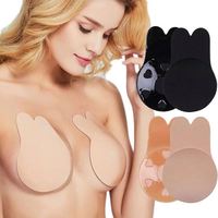 Soutien-gorge auto-adhésif en silicone pour femmes, sans bretelles, soutien-gorge invisible, réutilisable, collant, pour soulever les seins, coussinets de soutien-gorge