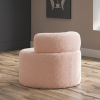 Canapé gonflable minimaliste une place, recouvert de velours, avec rembourrage en éponge compressée, idéal pour appartement, centre commercial, hôtel