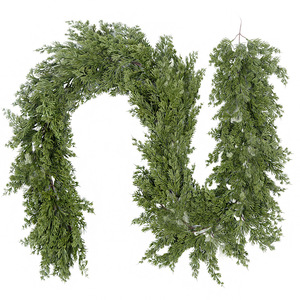 Guirlande de Noël artificielle Zongwang 200 cm+ en aiguilles de pin PE, toucher doux, décoration d'intérieur, couronne, décoration de fêtes - Product Image 5