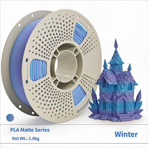 Matte Rainbow <b>PLA</b> 3D Printer <b>Filament</b> 1.75mm Diameter Multicolor 1kg Spool for FDM 3D Printing - Product Image 5