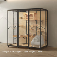 Grand enclos pour chat d'intérieur à plusieurs niveaux, aire de jeux pour chat, mobilier de luxe pour chat