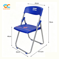 Chaise pliante en forme de X, siège en plastique PP, dossier ventilé, empilable, structure métallique, chaise de formation, sièges pour événements, directement de l'usine