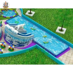 Parc aquatique <span class=keywords><strong>gonflable</strong></span> Nova Giant Amusement Aqua City sur terre avec piscine <span class=keywords><strong>Intex</strong></span> - Product Image 4