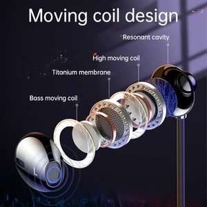 Tùy Chỉnh 3.5Mm Trong Tai Tai Tai Nghe Tai Nghe Stereo Bass Tai Nghe Kim Loại Tai Nghe Có Dây Với Mic Điều Khiển Âm Lượng - Product Image 4