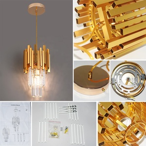 定制现代水晶吊灯金色悬挂餐厅照明天花板照明吊灯吊灯 - Product Image 2