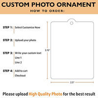 Personnalisez votre porte-photo avec nom et texte, ornement en acrylique personnalisé à suspendre, décoration pour voiture, maison, mur