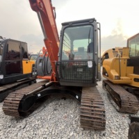 Excavadora Pequeña Usada Hitachi ZX80 de Alta Calidad, 8000 kg, Totalmente Probada, Movimiento Suave y Compuesto, Excelente Estado de Funcionamiento, en Stock
