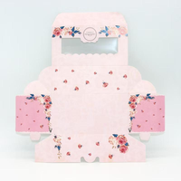Cajas de Papel para Cupcakes Biodegradables con Materiales Reciclados, Laminación Mate Blanca, Personalizadas, con Ventana Segura para Alimentos, para Recuerdos de Bodas y Fiestas