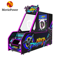 Machine de jeu d'arcade Ninja Dart à monnayeur, avec billet de rédemption, retrait automatique des disques et recyclage, prix usine MoviePower