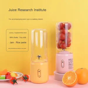 Portable Rechargeable USB Juicer Ménage Cuisine Mélangeur Récipient En Plastique pour Broyer Fruits Glace Produit Chaud pour Légumes - Product Image 2