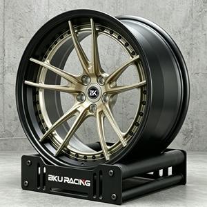 Jantes Bku Custom 3 pièces forgées 5x130 pour <span class=keywords><strong>Porsche</strong></span> <span class=keywords><strong>911</strong></span> Turbo 992 991 997 Cayman 718 <span class=keywords><strong>Spyder</strong></span> 19 20 21 pouces, jantes en alliage léger - Product Image 2