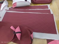 Kits de revêtement de sièges en cuir rouge vin entièrement personnalisables, pour la modification des sièges OEM pour Toyota Camry