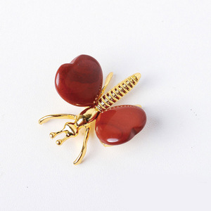 <span class=keywords><strong>Farfalla</strong></span> in Diaspro Rosso Intagliata a Mano, Naturale, Fai-da-Te, Prezzo all'Ingrosso Più Basso, Spedizione Gratuita - Product Image 1