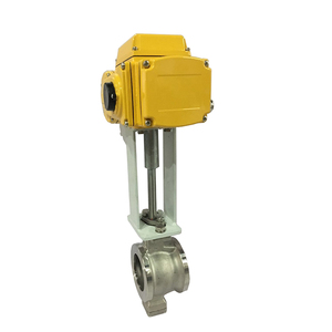 Vanne à boisseau sphérique en acier inoxydable CF8 DN50 (2 pouces) de type V 12V/220V/24VDC OEM pour systèmes d'eau - Product Image 4