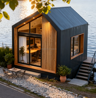 Maison préfabriquée moderne en conteneur, structure en acier galvanisé, fenêtres en alliage d'aluminium, couleur personnalisable pour hôtel/villa - Marque PINGUI